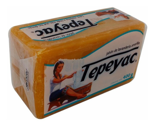 Caja Jabón De Lavandería Tepeyac En Barra Amarillo 25 Pzas