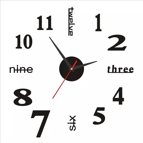 Promo Reloj 3d Para Cocina Sale! 50 X 50 Cm