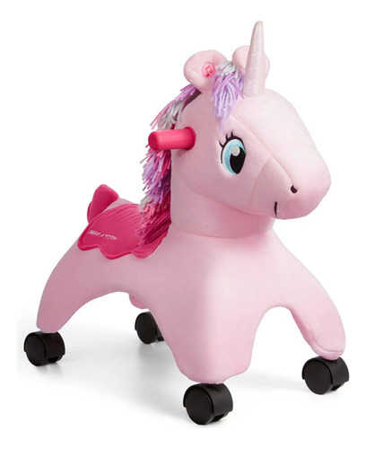 Caballo Radio Flyer Montable Con Ruedas Rosa Niñas Unicornio
