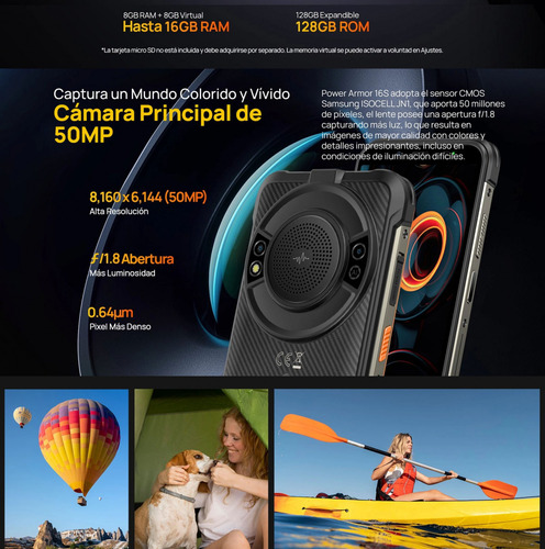 Ulefone Power Armor 16s Altavoz De 3.5w Y Graves Profundos