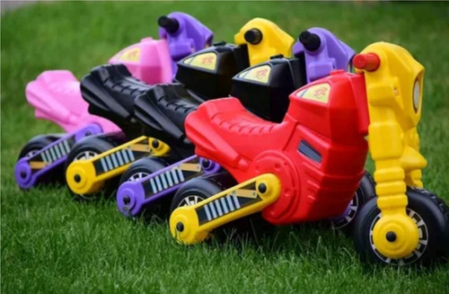 Imagen 8 de 8 de Moto Andarin Pata Pata Xr Pvc Alto Impacto Motito Infantil