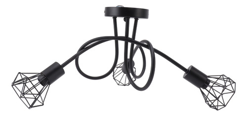 Moderno Colgante Led Minimalista En Forma De Jaula De Hierro