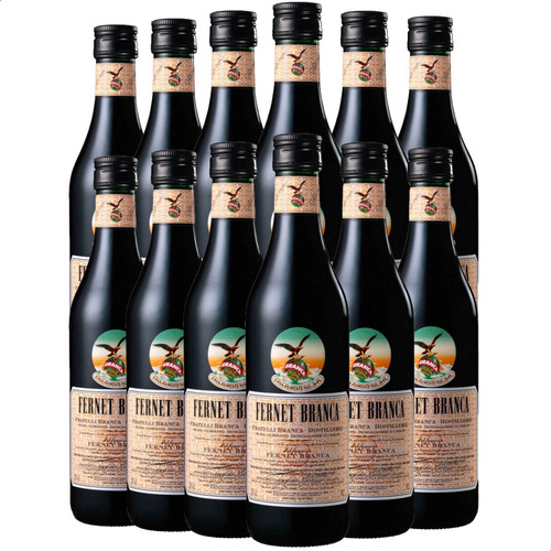 Fernet Branca Fratelli Aperitivo Bebida Pack X12- 01almacen 