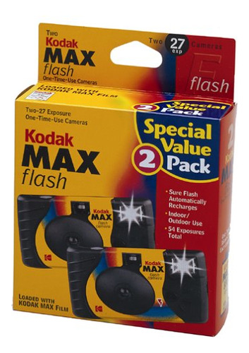 2 Camara Kodak Max 1.378 In Flash