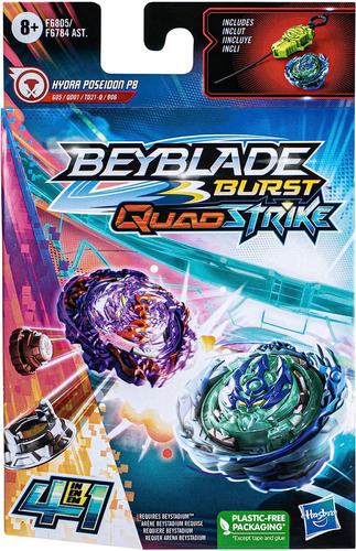 Beyblade Burst Quadstrike Hydra Poseidon P8 Original Hasbro