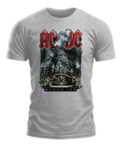 Polera Gustore De Ac Dc Black Ice