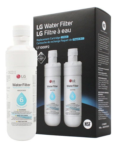 LG Lt1000p2 - Filtro De Agua De Repuesto Para Refrigerador D