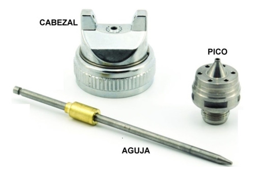 Repuesto Pistola Pintar Kit Pico Boquilla 1,7 Mm Bremen 5937