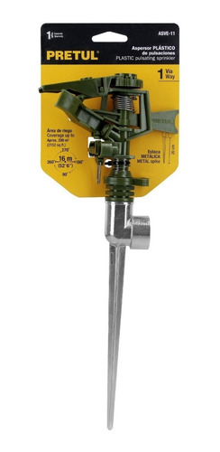 Aspersor Verde Plastico Estaca De 11 Pretul 20071