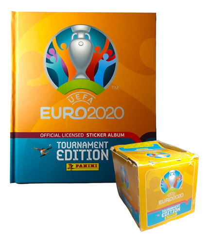 Álbum P. Dura Euro 2020 + Caja De Estampas 50 Sobres Panini