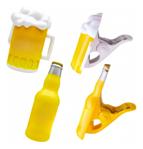4 Clips Reutilizables Para Toallas De Playa Y Pinzas