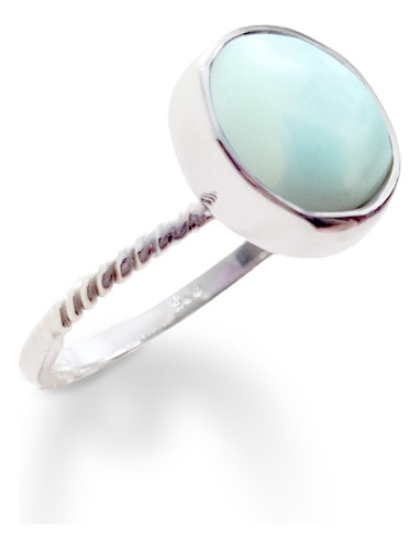 Anillo Manav Larimar Plata Fina 925