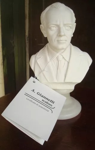 Busto Italiano De Alabastro Del Músico Bartók
