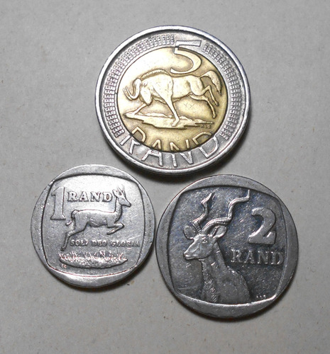 Sudáfrica Lote De 1 - 2 - 5  Rand 1997 Al 2008