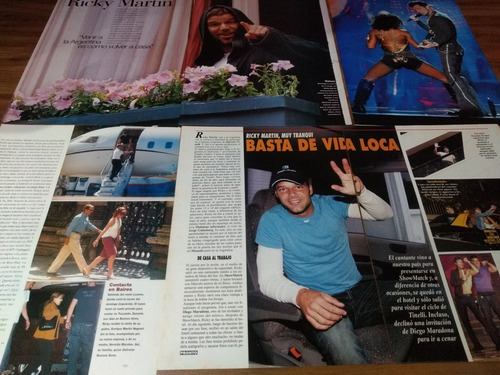 (as046) Ricky Martin * Recortes Revistas Clippings (Usado)