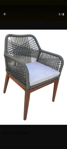 Mesa 12 Lugares Com Cadeiras Corda Nautica.