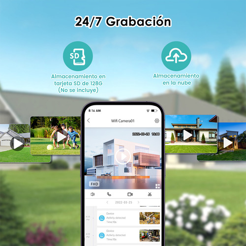 Cámara Seguridad Ip Nanwei C22 Domo Wi-fi 4mp Ptz Nocturna