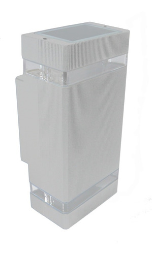 Pack X 2 Aplique Bidireccional Aluminio Exterior Con Led 7w