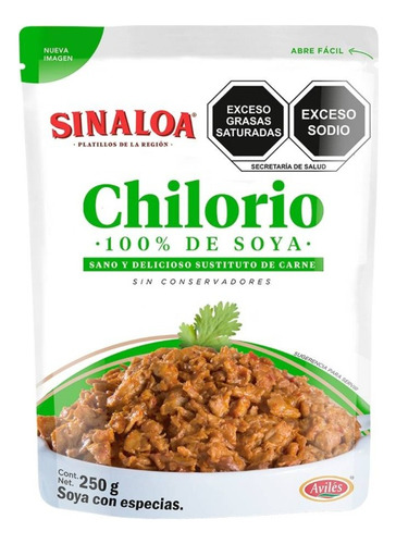 5 Pzas Guisado Chilorio Avilés Sinaloa Soya 250 G