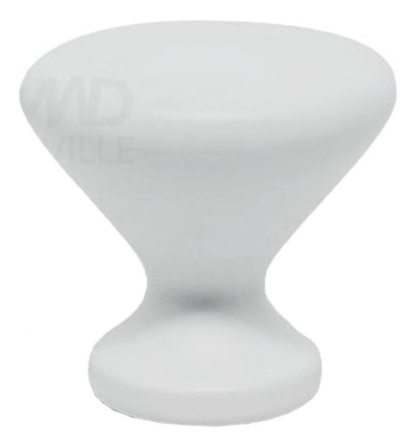 Puxador Moveis Cup Ponto Branco 25mm - Zen Design
