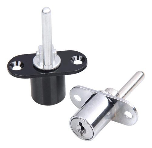 Cerradura Resistente Para Armarios Y Cajones De 16mm Plata