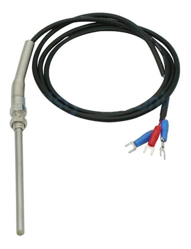 Sensor Temperatura Pt100 400 ºc 3 Hilos 10 Cm 1 Metro Cable