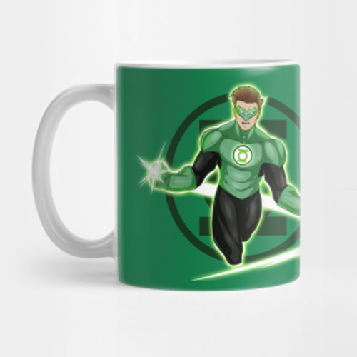 Taza Linterna Verde Green Lantern Superhéroe Freekomic A2