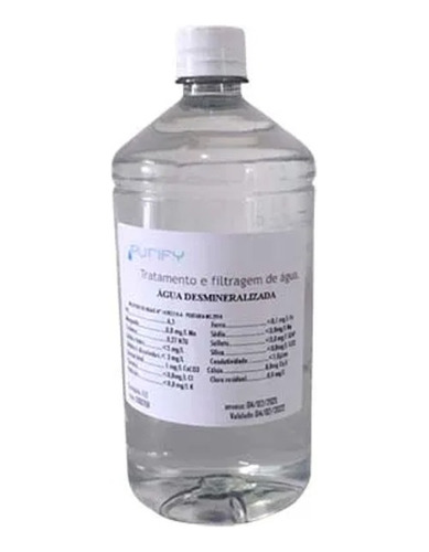 Água Desmineralizada Purify Pureza 100% 1 Litro