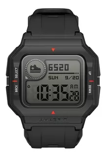 Smartwatch Amazfit Sport Neo 1.2" caja de plástico black, malla black de pur A2001
