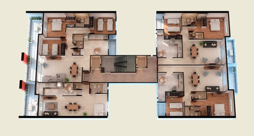 Edificio de 2, 3 y 4 ambientes