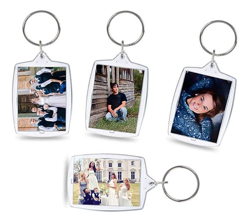 Llaveros Acrilicos X1000 Transparente Porta Foto Souvenir Ax