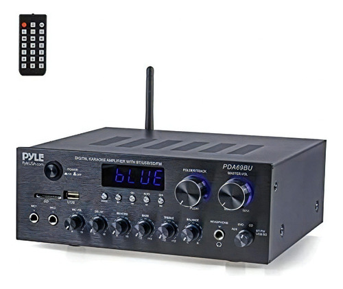 Pyle Pda69bu Amplificador de Audio Negro