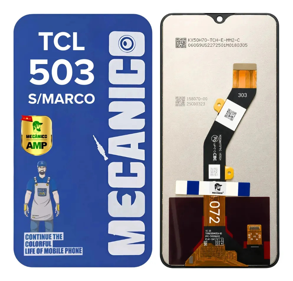 Modulo Compatible Tcl 503 Sin Marco Incell Mecanico Pantalla Display Tactil Repuesto Reparacion Celular Recambio Reemplazo Servicio Tecnico Instalacion Cambio Calidad Hd Definicion Superior Frontal