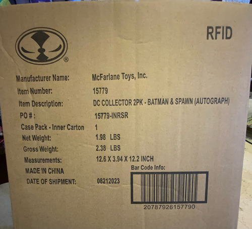 Mcfarlane Dc Multiverse Batman Y Spawn Edicion Autografiada