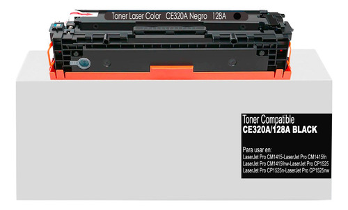 Toner Genérico Ce320a Negro Para Laserjet Pro Cm1415/cp1525n