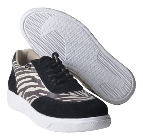 Zapatillas Urbanas De Mujer De Cuero Crom - Ferraro