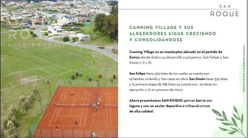 Lote En Venta En Barrio San Roque, Canning Village.