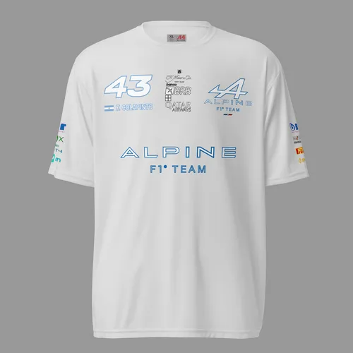 Remera Franco Colapinto F1 Alpine De Algodón Premium