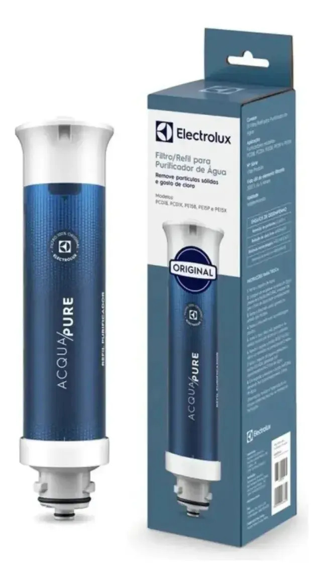 Refil Filtro Carvao Água Bebedor Electrolux Acqua Pure Origi Azul