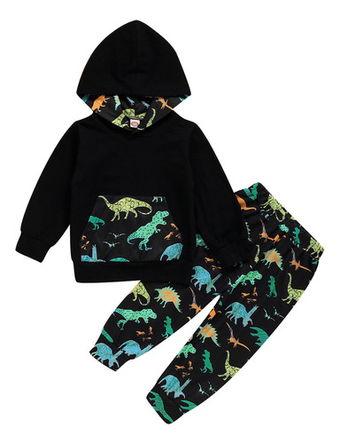 Trajes De Dinosaurio Para Niños, 2 Unidades, Sudadera Con Ca