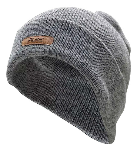 Gorro Lana Tejido Piuke Beanie Invierno Abrigo 61421 Gris