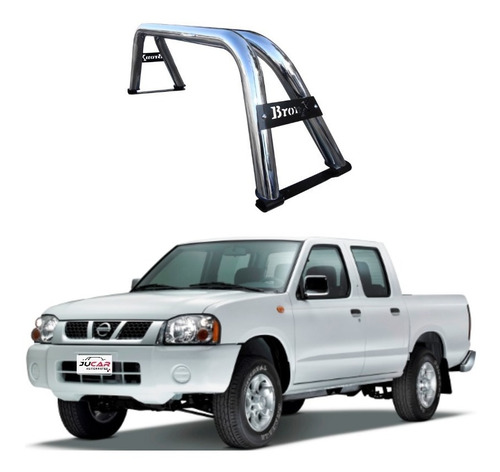 Roll Bar Porteria Nissan Pick Up 1994-2015 Cromo / Negro