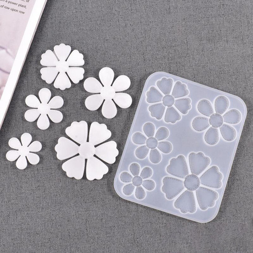 Molde Colgante De Flor De Silicona Para Hacer Joyas, Molde