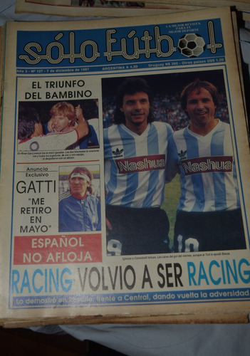 Revista Solo Futbol Racing Volvio A Ser Racing