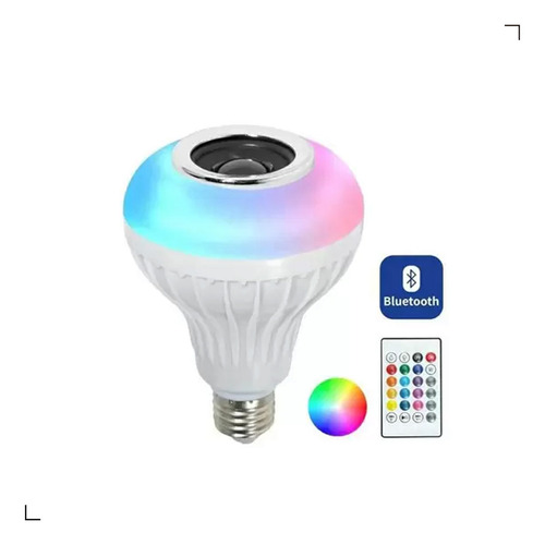 Lâmpada De Led Com Bluetooth E Caixa De Som Rgb