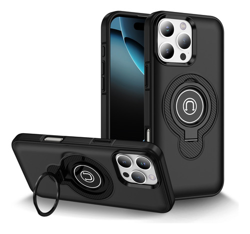 Funda Uso Rudo Con Anillo 360 Y Soporte Para iPhone 11/12/13
