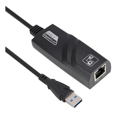 Placa Rede Usb Lan Adaptador Rj45 Gigabit 10/100/1000mbps