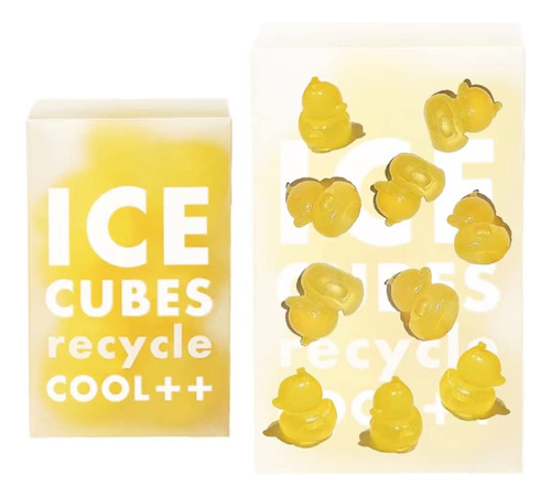 Lacowpity Cubo Hielo Reutilizabl Para Bebida 10 Forma Pato