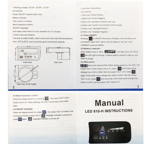 Controlador De Alarma De Velocidad De Bicicleta 24 V