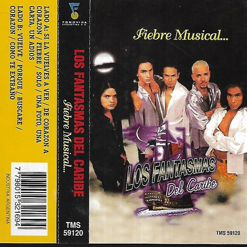 Los Fantasmas Del Caribe Album Fiebre Musical Fonovisa Kct